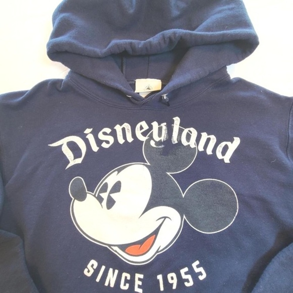 Disneyland Mickey Mouse‎ Hoodie Since 1955 Pullover Blue Adult Apparel